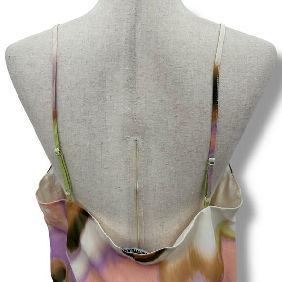 NEW Steve Madden Delphine Ruffle Dress Size XL Pastel Marble Midi Cocktail NWT - Picture 11 of 14